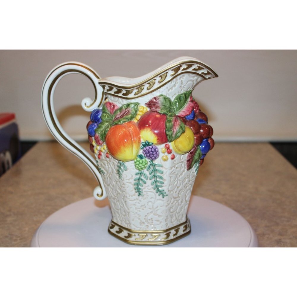 Fitz & Floyd Venezia Italia Fruit Pitcher, Large